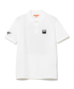 〈MEN〉BEAMS GOLF ORANGE LABEL / サイケデリックロゴ ポロシャツ
