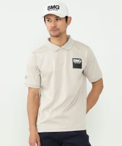 〈MEN〉BEAMS GOLF ORANGE LABEL / BMG グラデーションロゴ ポロシャツ