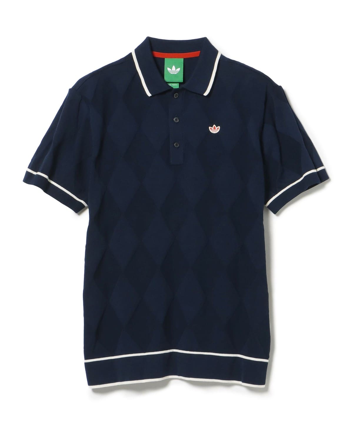 送料無料 新品 adidas GOLF アーガイル柄セーター ポロ 2XL BK adidas ポロシャツ アーガイル柄 セーター ポロ「adidas Golf