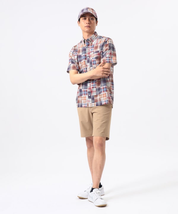 BEAMS GOLF チェック柄シャツ Mサイズ 日本製 BEAMS GOLF（ビームス ゴルフ）〈MEN〉ORANGE LABEL / マドラス