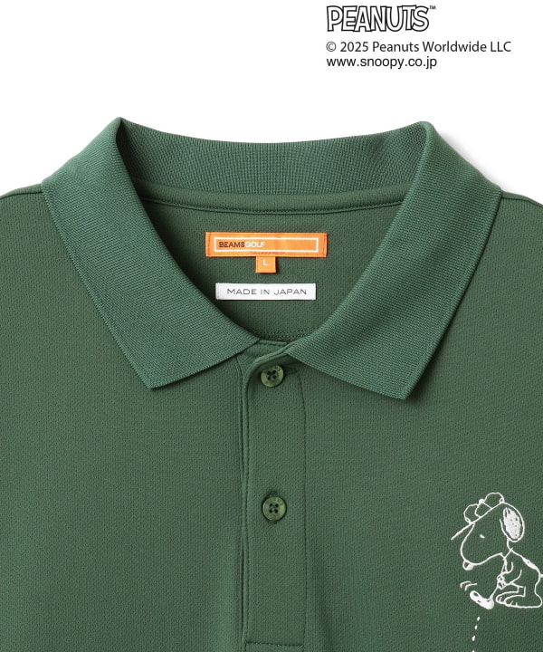 BEAMS GOLF ビームスゴルフ ×Champion PEANUTS 半袖ポロシャツ