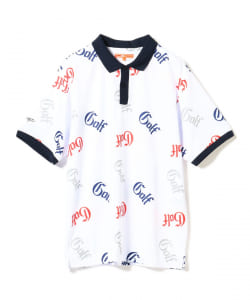 ORANGE LABEL / 総柄 ロゴ ポロシャツ