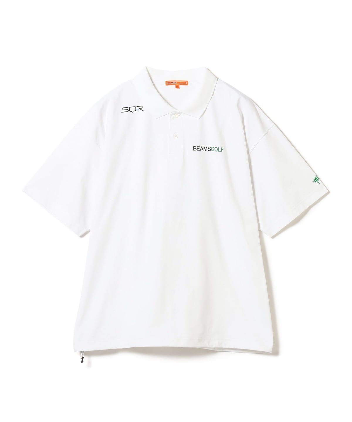 BEAMS GOLF BEAMS GOLF LABEL / US Series SQR Big Silhouette Polo