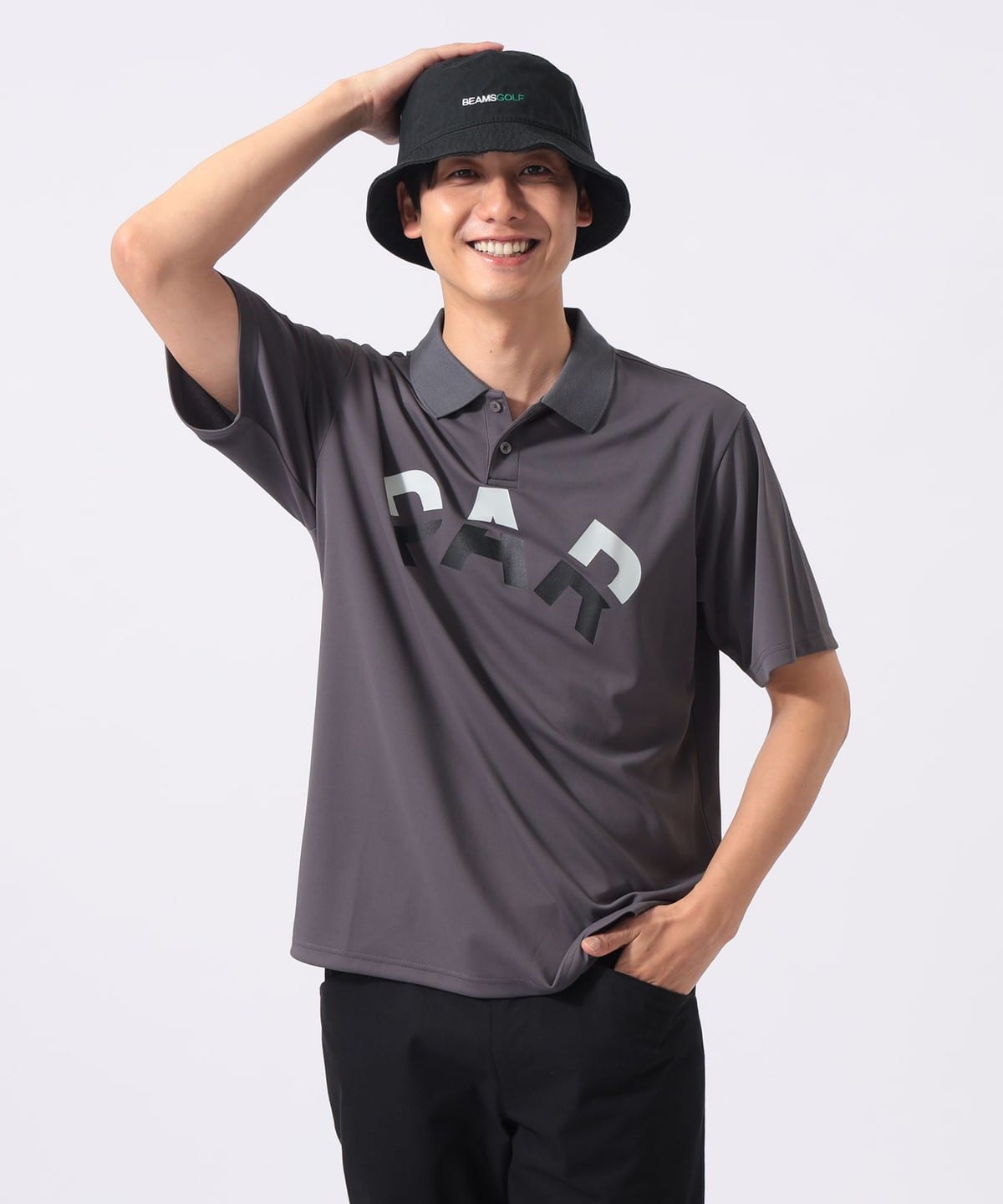 BEAMS GOLF(ビームス ゴルフ)ORANGE LABEL / PARロゴ ポロシャツ BEAMS GOLF(ビームス ゴルフ)ORANGE LABEL / PARロゴ ポロシャツ