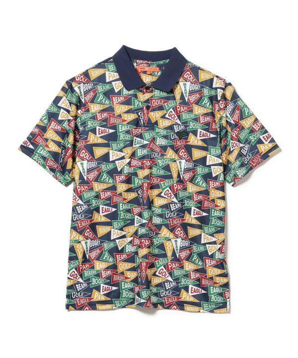 BEAMS GOLF（ビームス ゴルフ）〈MEN〉ORANGE LABEL / フラッグ総柄