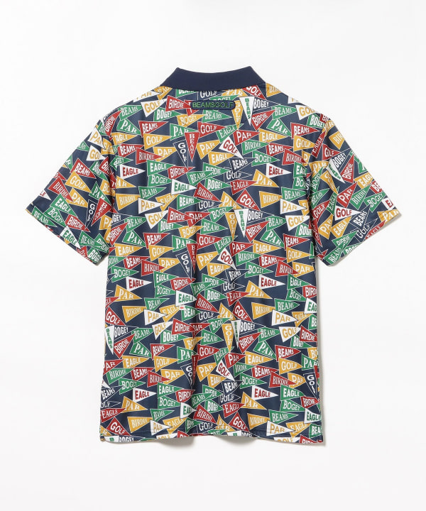 BEAMS GOLF（ビームス ゴルフ）〈MEN〉ORANGE LABEL / フラッグ総柄
