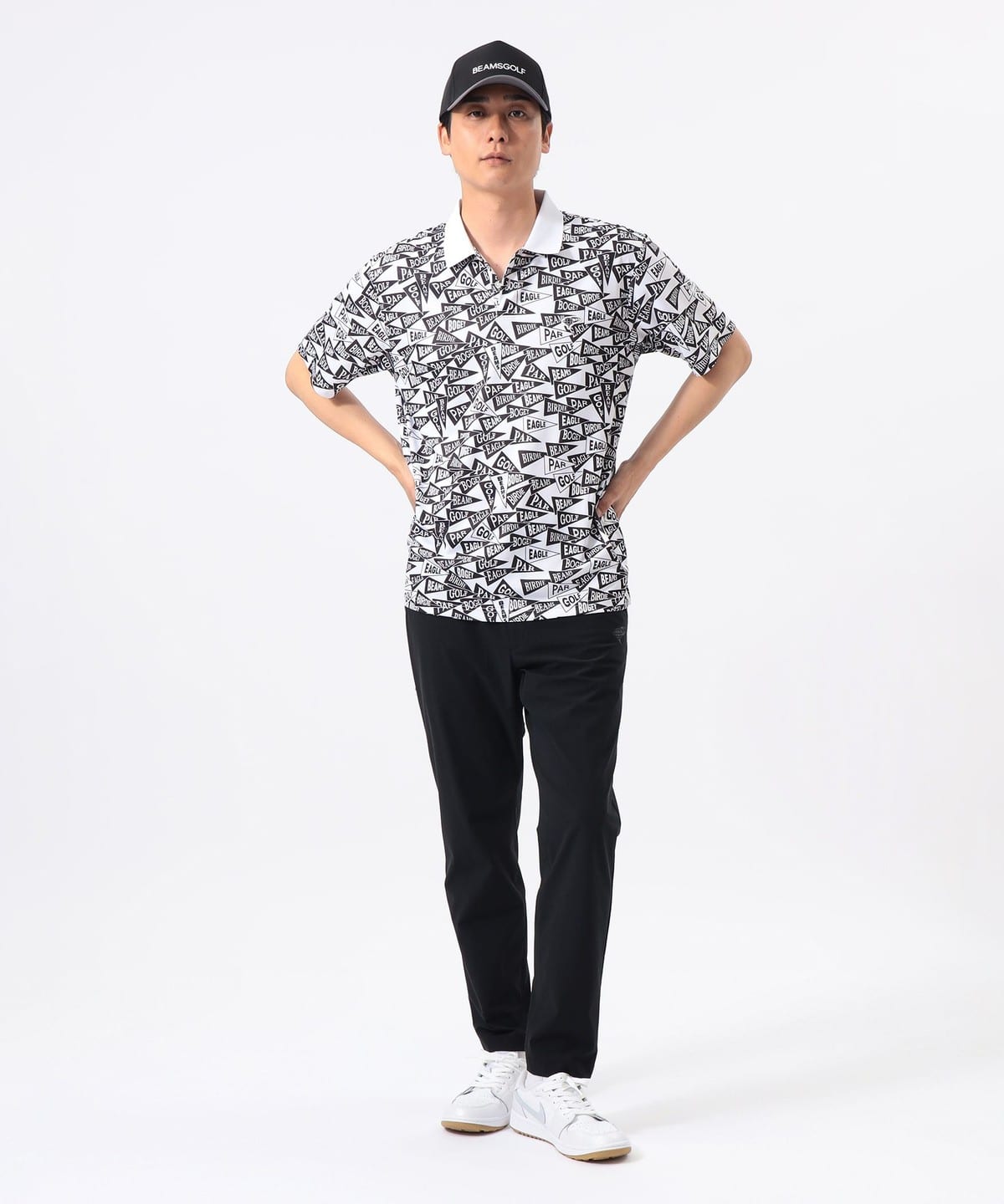 BEAMS GOLF（ビームス ゴルフ）〈MEN〉ORANGE LABEL / フラッグ総柄