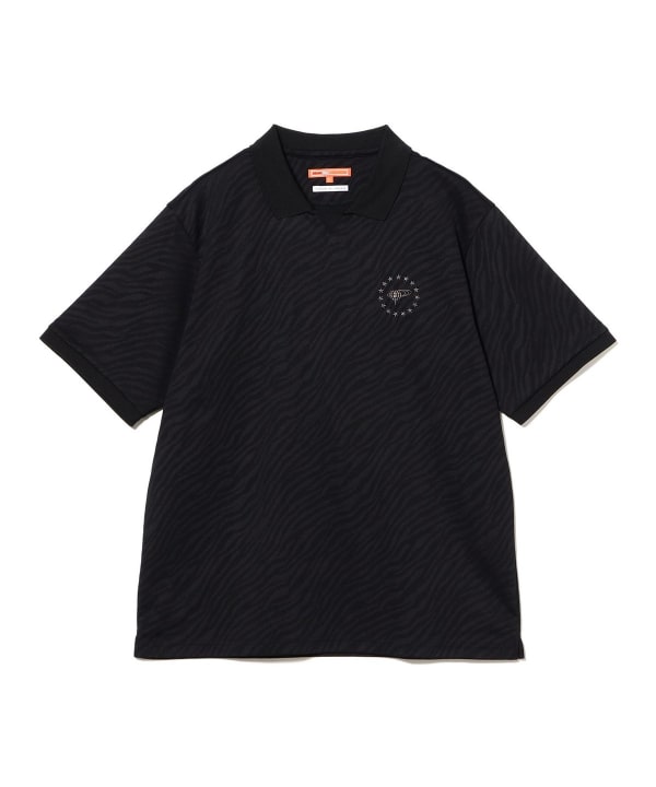 BEAMS GOLF (BEAMS GOLF) ORANGE LABEL / Jacquard Zebra Print Polo