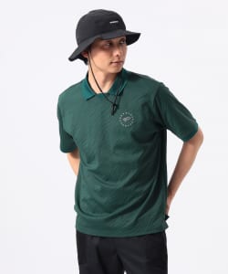 〈MEN〉ORANGE LABEL / ジャカード ゼブラ柄 ポロシャツ