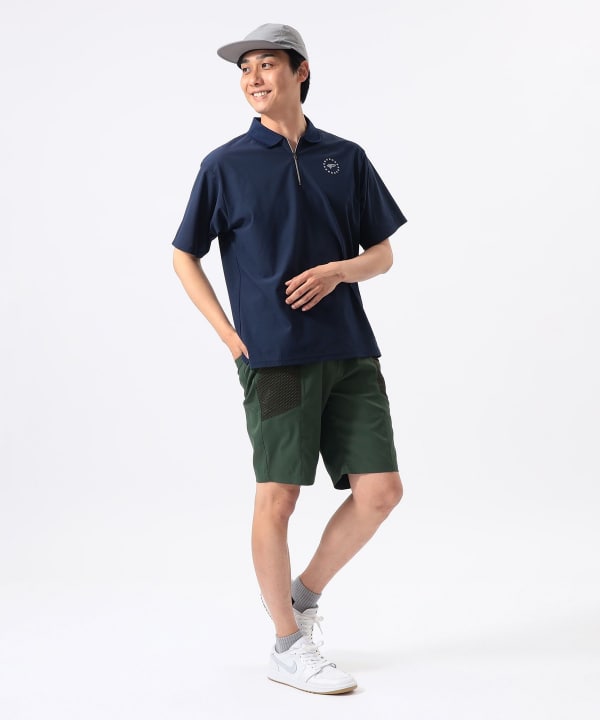 BEAMSGOLF ネイビー ジップアップポロシャツ BEAMS GOLF（ビームスゴルフ）の「〈MEN〉BEAMS GOLF PURPLE LABEL