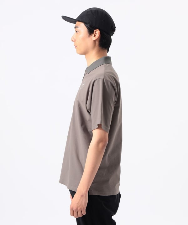 BEAMS GOLF BEAMS GOLF ORANGE / Flex Dry Half-Zip Polo Shirt
