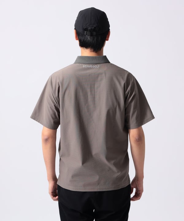 BEAMS GOLF BEAMS GOLF ORANGE /速乾半拉鍊 Polo 衫（吸濕排汗、快乾