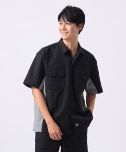 【別注】Dickies / バイカラー ショートスリーブ シャツ