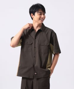 【別注】Dickies / バイカラー ショートスリーブ シャツ