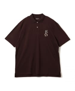 【別注】QUIET GOLF / OWL＆EARTHロゴ ポロシャツ