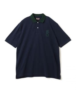 【別注】QUIET GOLF / OWL＆EARTHロゴ ポロシャツ