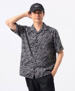 ORANGE LABEL / ゼブラ柄 フルオープン シャツ