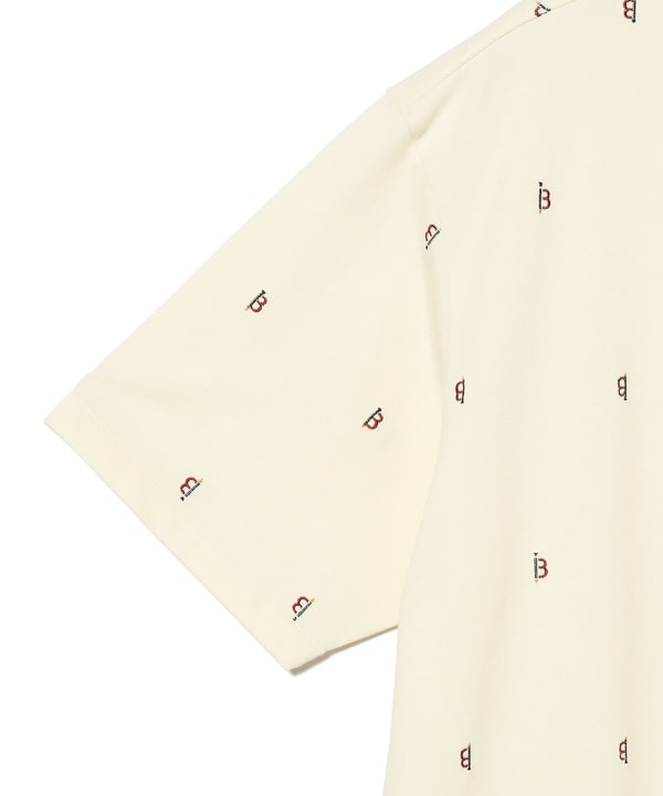【+10%ポイントUP】ORANGE LABEL / ORANGE LABEL / B-Teeロゴ 総刺繍 ボタンダウン シャツ