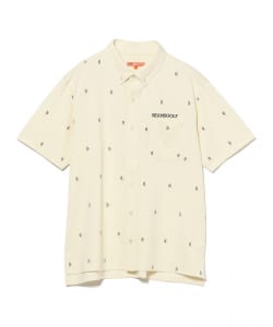 【+10%ポイントUP】ORANGE LABEL / ORANGE LABEL / B-Teeロゴ 総刺繍 ボタンダウン シャツ
