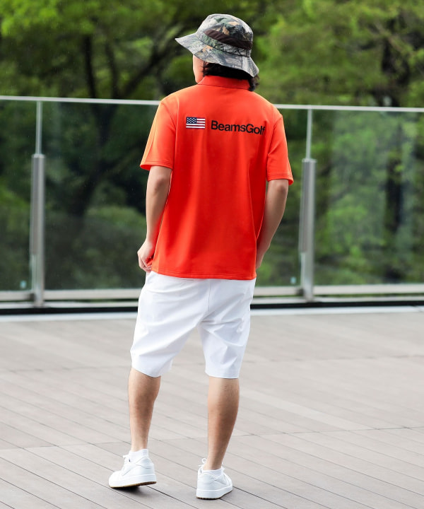 ORANGE LABEL / プライムフレックス（R）ツリーカモ ポロシャツ（吸水速乾・UVカット）． Model：H172cm Size：L