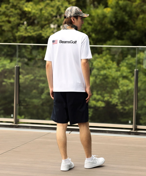 ORANGE LABEL / プライムフレックス（R）ツリーカモ ポロシャツ（吸水速乾・UVカット）． Model：H182cm Size：L