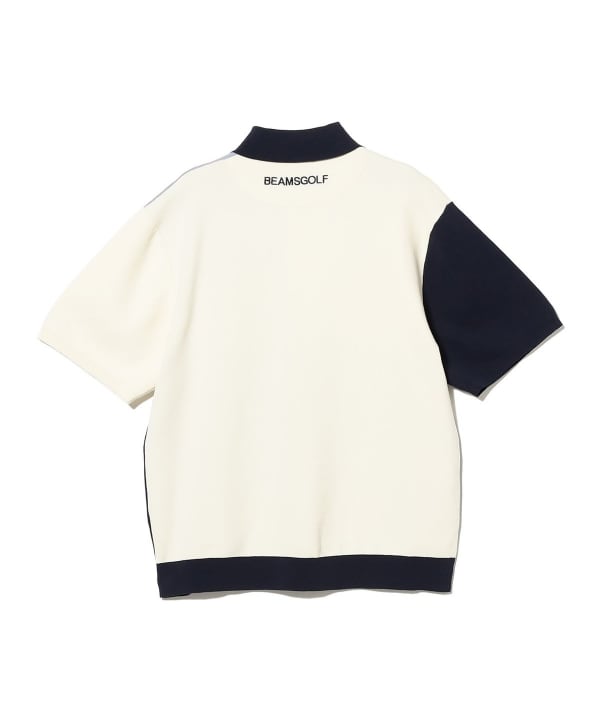 【+10%ポイントUP】ORANGE LABEL / クレイジーパターン ニット ポロシャツ