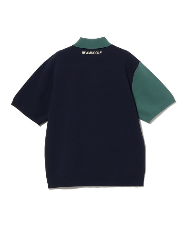 【+10%ポイントUP】ORANGE LABEL / クレイジーパターン ニット ポロシャツ