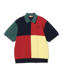 【+10%ポイントUP】ORANGE LABEL / クレイジーパターン ニット ポロシャツ