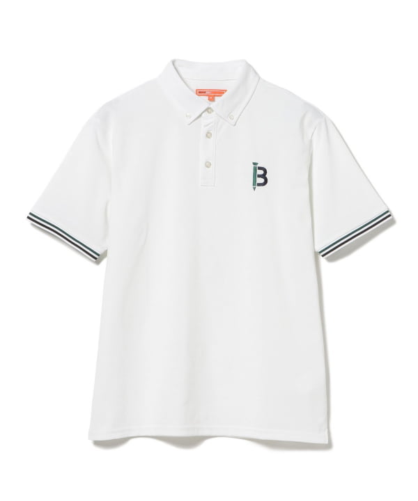 B-Tee 标志刺绣纽扣 Polo 衫（吸湿排汗、速干、防紫外线）