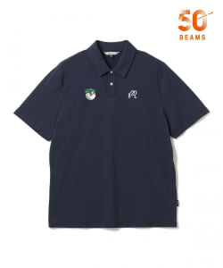 【別注】MALBON GOLF / アーカイブ グリーンハンチングバケッツロゴ ポロシャツ