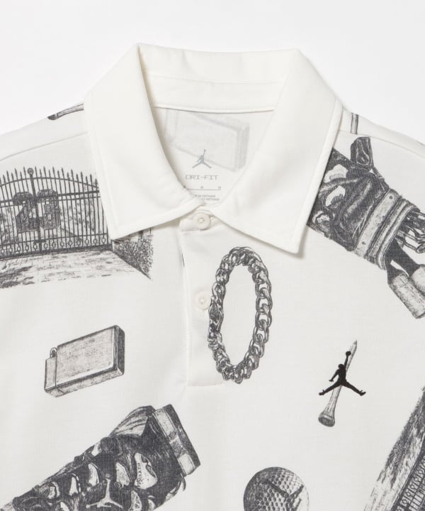 JORDAN GOLF / Dri-FIT 総柄 プリント ポロシャツ