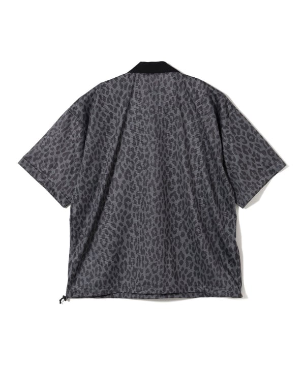【未使用品】MAGIC NUMBER レオパード柄 メッシュ ポロシャツ　L BEAMS GOLF（ビームス ゴルフ）【別注】MAGIC NUMBER / レオパード