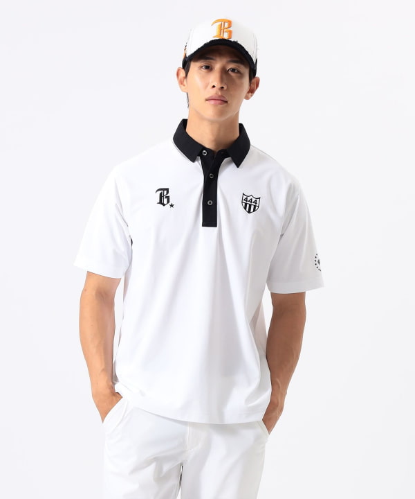 【WEB別注】【別注】YOSHINORI KOTAKE / ポロシャツ (吸水速乾・UVカット） Model : H:185 B:93 W:72 H:92  Size：L