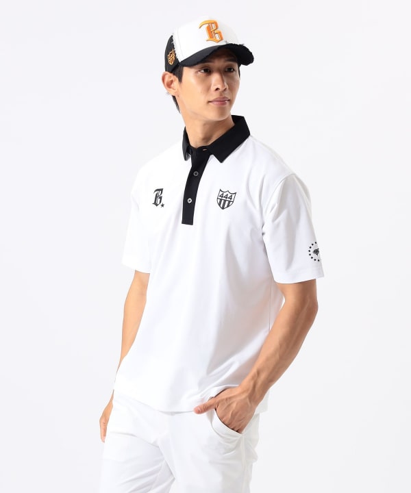 【WEB別注】【別注】YOSHINORI KOTAKE / ポロシャツ (吸水速乾・UVカット） Model : H:185 B:93 W:72 H:92  Size：L