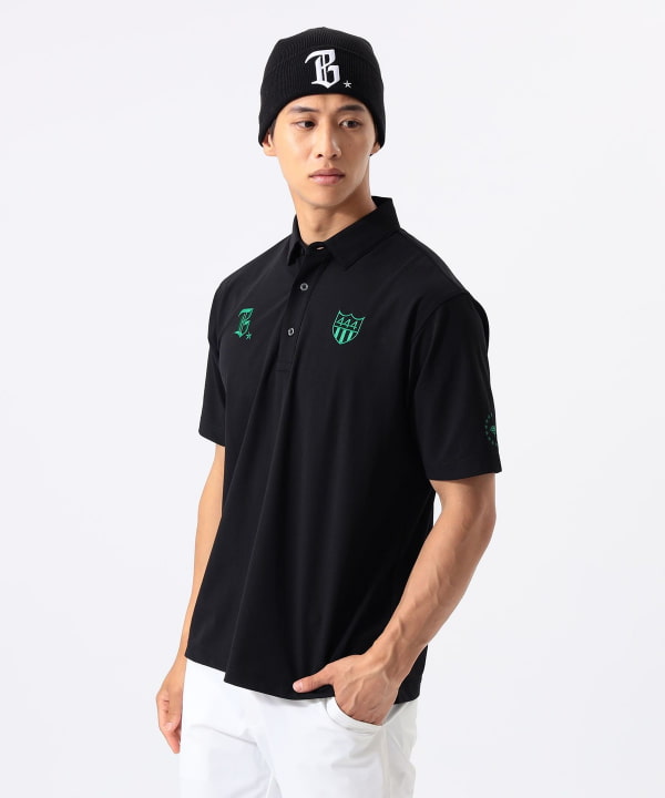 【WEB別注】【別注】YOSHINORI KOTAKE / ポロシャツ (吸水速乾・UVカット） Model : H:185 B:93 W:72 H:92  Size：L