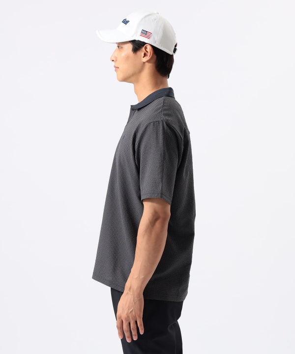ORANGE LABEL / ドットエア（Ｒ）メッシュポロシャツ2（吸水速乾） Model : H:185 B:93 W:72 H:92  Size：L
