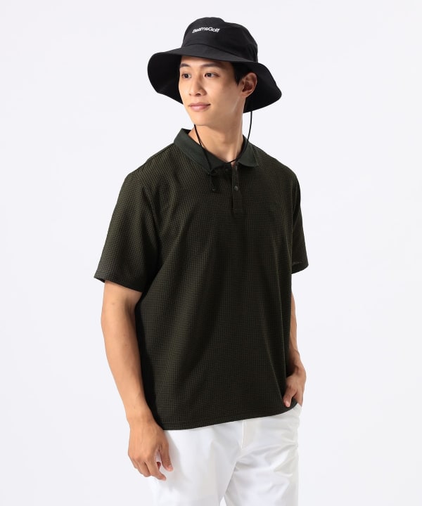 ORANGE LABEL / ドットエア（Ｒ）メッシュポロシャツ2（吸水速乾） Model : H:185 B:93 W:72 H:92  Size：L