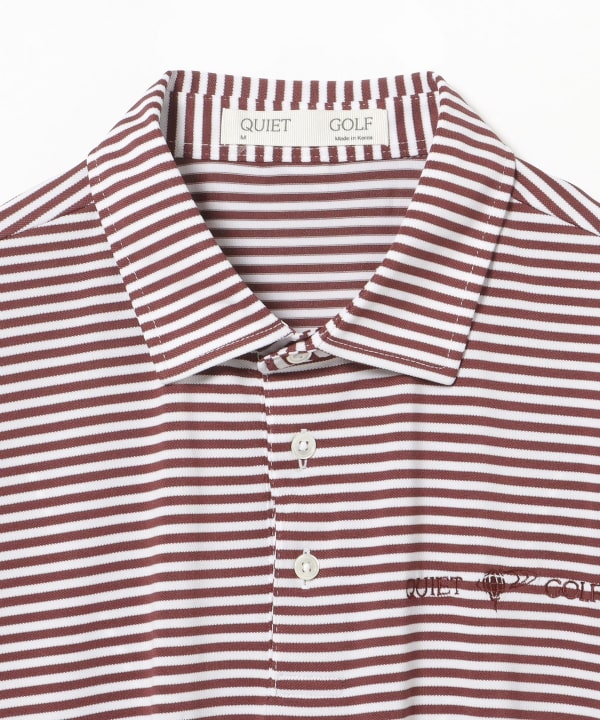 【別注】QUIET GOLF / ハイストレッチカノコ ポロシャツ