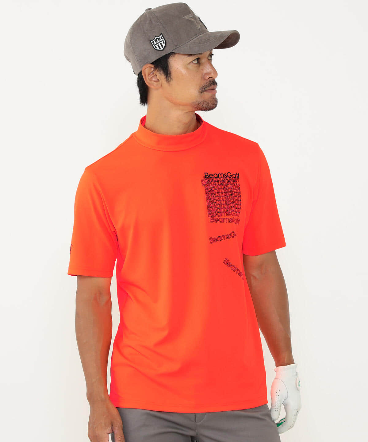 BEAMS GOLF（ビームス ゴルフ）〈MEN〉BEAMS GOLF ORANGE LABEL / ロゴ グラフィック モックネックシャツ（Tシャツ・カットソー  カットソー）通販｜BEAMS