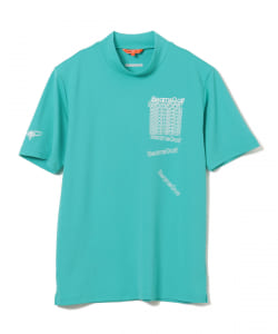 【予約】＜MEN＞BEAMS GOLF ORANGE LABEL / ロゴ グラフィック モックネックシャツ