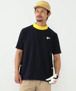 BEAMS GOLF ORANGE LABEL / ストレッチ サッカー モックネックシャツ