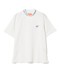 〈MEN〉BEAMS GOLF ORANGE LABEL / メッシュ ボーダー モックネックシャツ