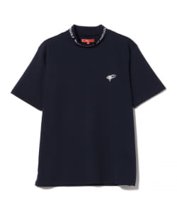 〈MEN〉BEAMS GOLF ORANGE LABEL / メッシュ ボーダー モックネックシャツ