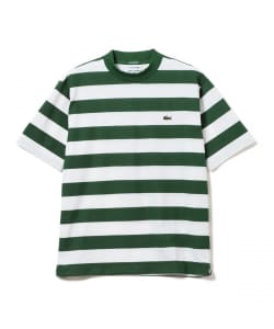 〈MEN〉LACOSTE for BEAMS GOLF / 別注 ボーダー モックネックシャツ