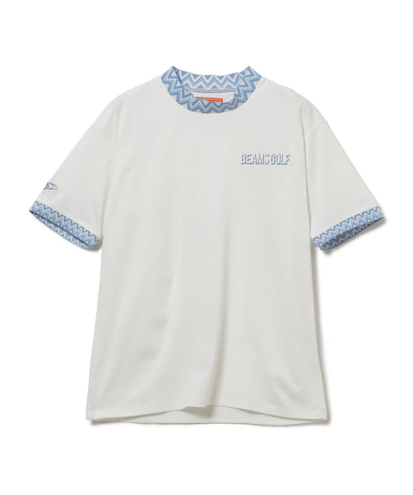 BEAMS GOLF☆長袖インナーシャツ☆白系☆XL☆モックネック