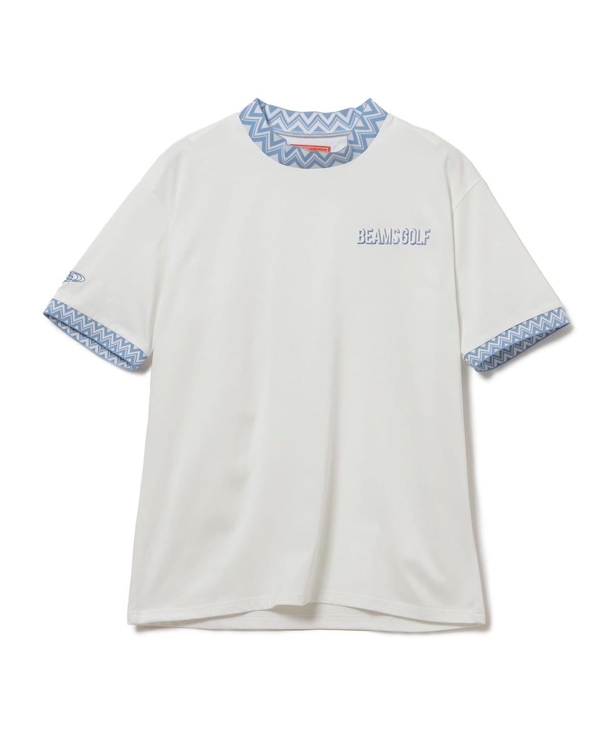 [Outlet] BEAMS GOLF ORANGE LABEL / Collar Jacquard Mock 