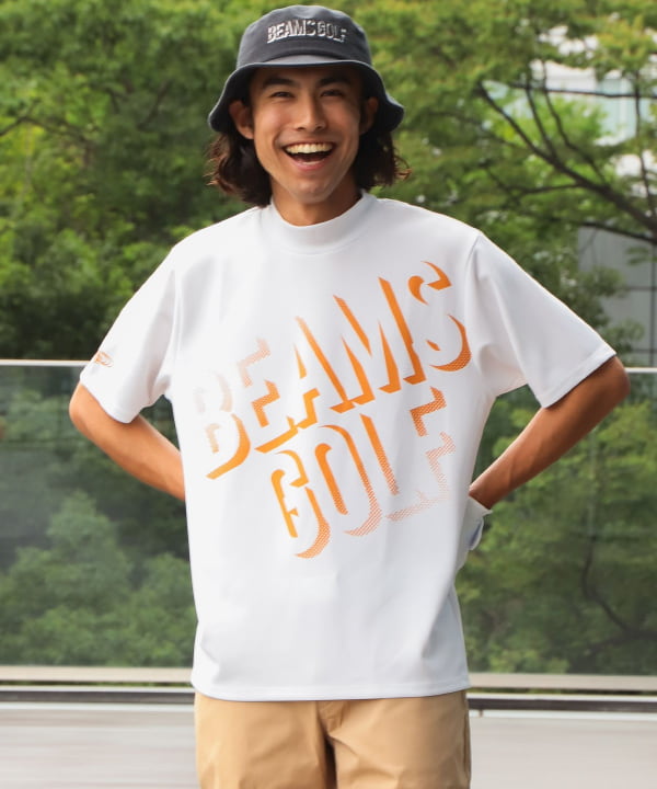 BEAMS GOLF ORANGE LABEL / ビッグロゴ モックネック - ウエア(男性用)