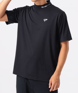 〈MEN〉 ORANGE LABEL / ワンポイント モックネックシャツ（吸水速乾・UVカット）