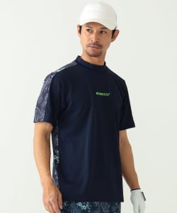 ORANGE LABEL / ペイズリー モックネックシャツ