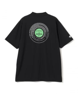 〈MEN〉 ORANGE LABEL / レコード バッグプリント モックネックシャツ